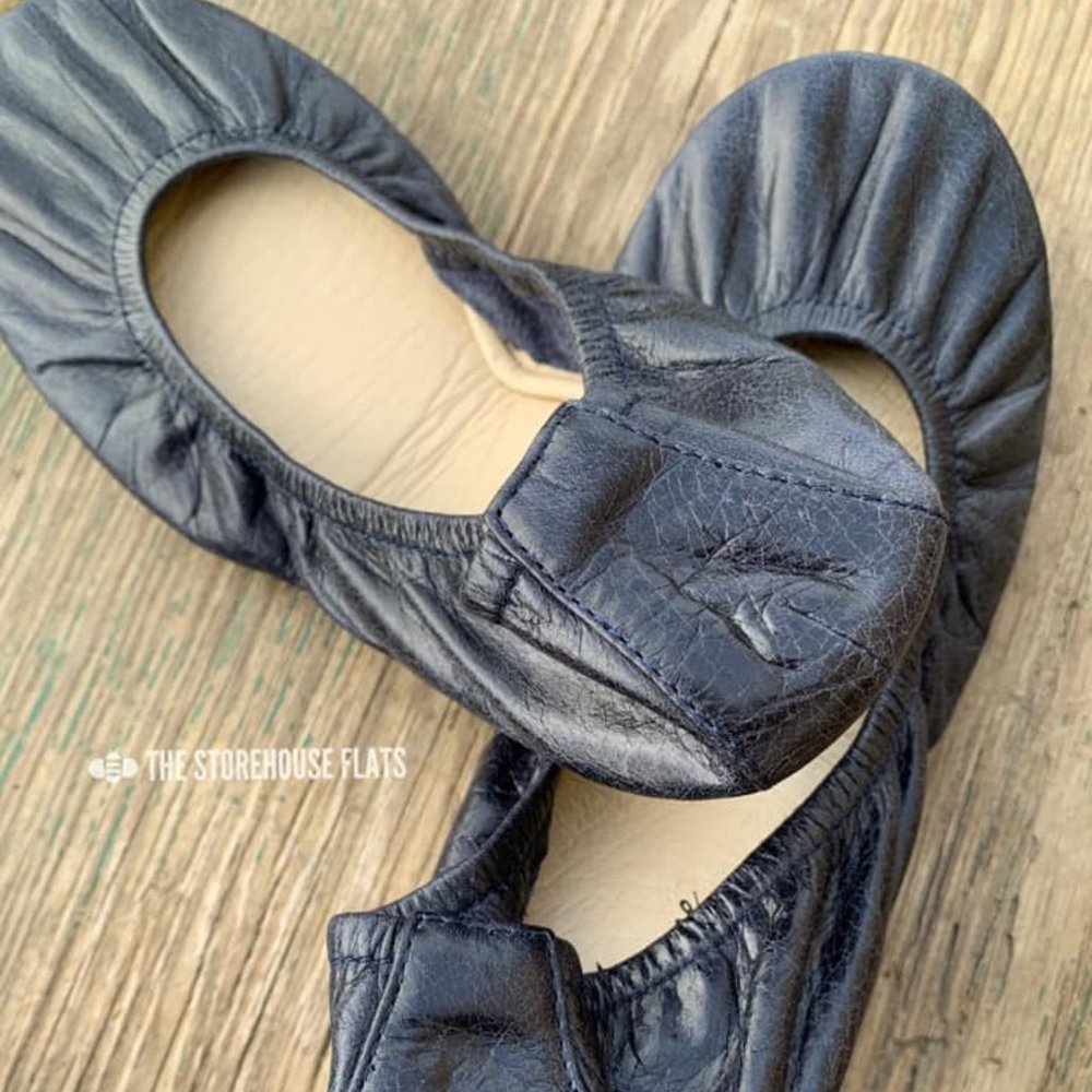 Storehouse Flats  Licorice Black Oil Tanned